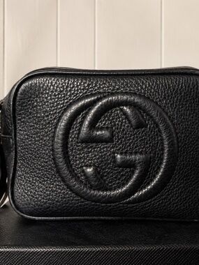 Gucci Soho Disco Black Leather Crossbody Purse